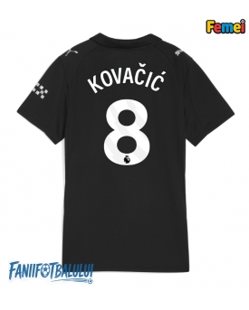 Manchester City Mateo Kovacic #8 Tricou Fotbal Replică 2025-26 Femei Deplasare